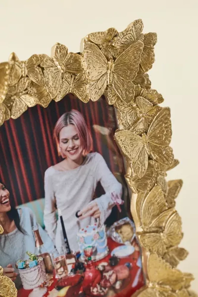 Butterfly Clutter 4” x 6” Picture Frame