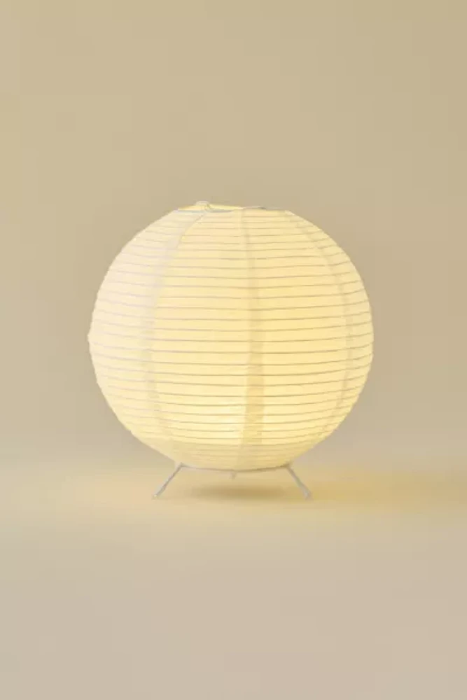 Round Paper Lantern LED Portable Table Lamp