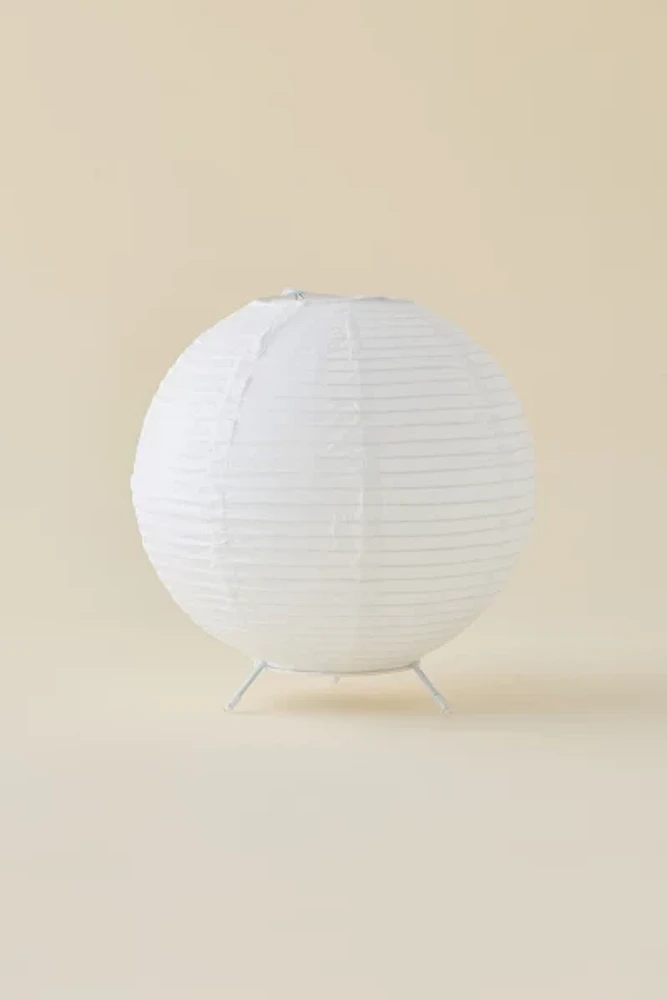 Round Paper Lantern LED Portable Table Lamp