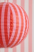 Striped Printed Round Paper Lantern Pendant Shade