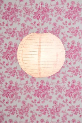 Toile Printed Round Paper Lantern Pendant Shade