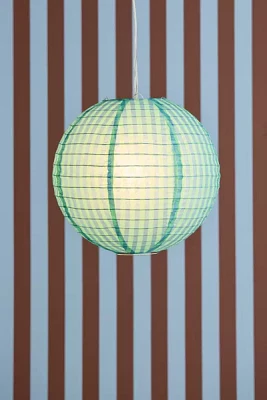 Stripe Printed Round Paper Lantern Pendant Shade