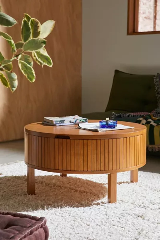 Juliette Round Wood Coffee Table