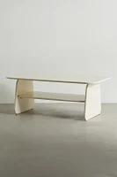 Silas Retro-Mod Wood Coffee Table
