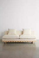 Roma Scalloped 3-Seater Sofa