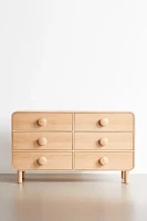 Tabitha 6-Drawer Wood Dresser