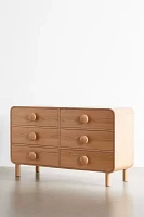 Tabitha 6-Drawer Wood Dresser