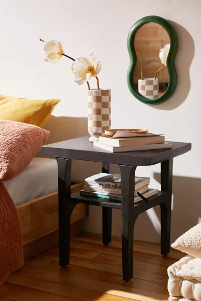 Wyatt 2-Tier Wood Nightstand/Side Table