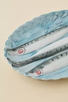 Fish Scalloped Ceramic Serving Platter