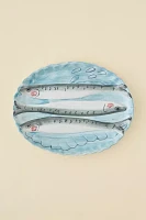 Fish Scalloped Ceramic Serving Platter
