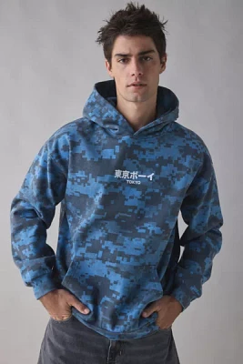 Tokyo Digital Camo Pattern Hoodie Sweatshirt