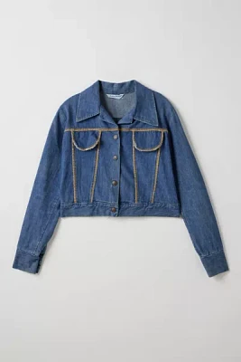 Vintage By Little Runaway Cropped Denim Jacket