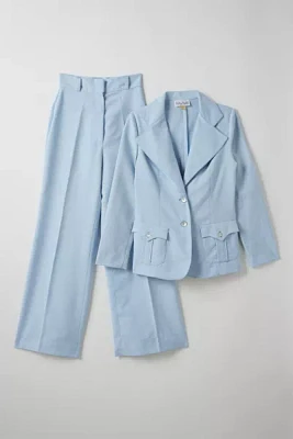 Vintage By Little Runaway Blazer & Bell Bottom 2-Piece Suit Set