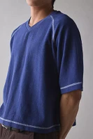 Standard Cloth Heavyweight Reverse Terry Boxy V-Neck Shirt