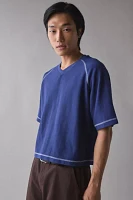 Standard Cloth Heavyweight Reverse Terry Boxy V-Neck Shirt