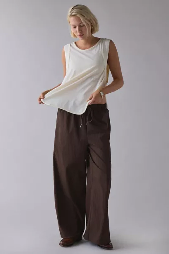 Out From Under Straight Chillin’ Side-Split Muscle Tank Top