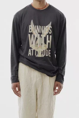 LC23 Bunnies With Attitude Graphic Long Sleeve Tee