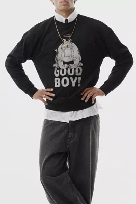 LC23 Good Boy Graphic Crew Neck Sweatshirt