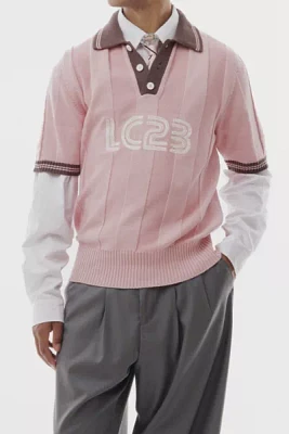LC23 Football Short Sleeve Polo Sweater