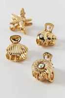 Shell Mini Metal Claw Clip Set