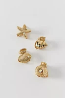 Shell Mini Metal Claw Clip Set