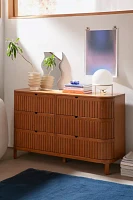 Juliette Fluted Wood 6-Drawer Dresser