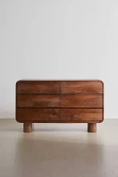 Huron Wood 6-Drawer Dresser