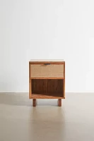 Lucia Wood Storage Nightstand/Side Table