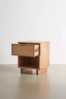 Lucia Wood Storage Nightstand/Side Table