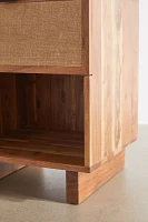 Lucia Wood Storage Nightstand/Side Table