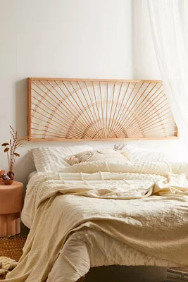 Sol Wooden Sun Beam Floating Headboard