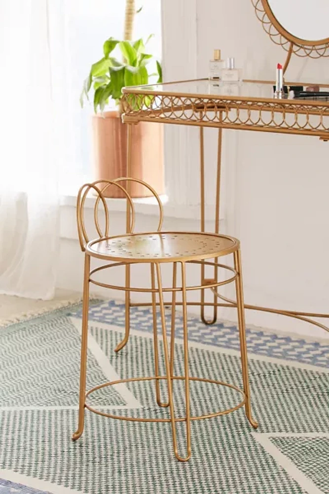 Wire Loop Vanity Stool