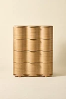 Aria Tall 4-Drawer Squiggle Dresser