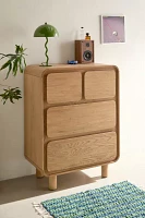 Steve Tall 4-Drawer Wood Dresser