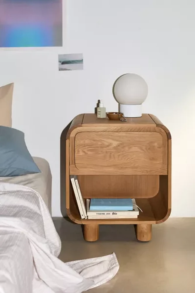 Steve Wood Storage Nightstand