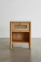 Kieran Cane Storage Nightstand