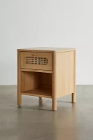 Kieran Cane Storage Nightstand