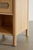 Kieran Cane Storage Nightstand