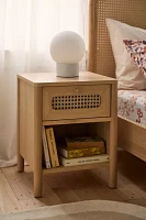 Kieran Cane Storage Nightstand