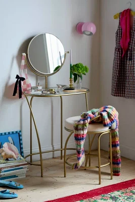 Marina Iron Vanity & Stool Set