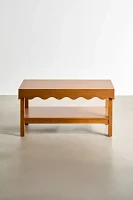 Stacie Wood Scallop Bench