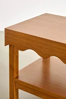 Stacie Wood Scallop Bench