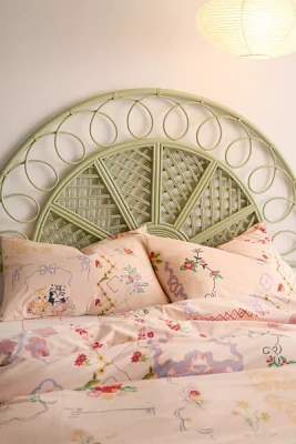 Safa Arch Rattan Floating Headboard