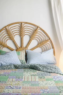 Zahra Arch Rattan Floating Headboard