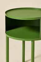 Lucie Iron Cutout Storage Nightstand