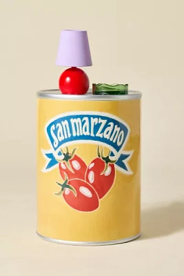 San Marzano Tomato Can Ceramic Side Table