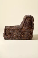 Reema Patterned Velvet Bean Bag Lounge Chair