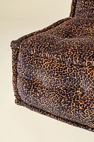 Reema Patterned Velvet Bean Bag Lounge Chair