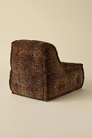 Reema Patterned Velvet Bean Bag Lounge Chair