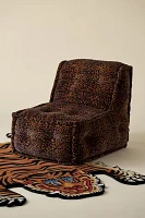 Reema Patterned Velvet Bean Bag Lounge Chair